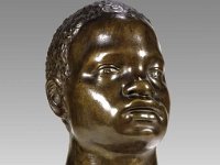 Bro 123  Bro 123, Kopf eines Afrikaners, nach Artus Quellinus d. Ä. (1609-1668) (?), Guss Niederlande, 2. Drittel 17. Jahrhundert, Bronze, H. 28 cm : Büste